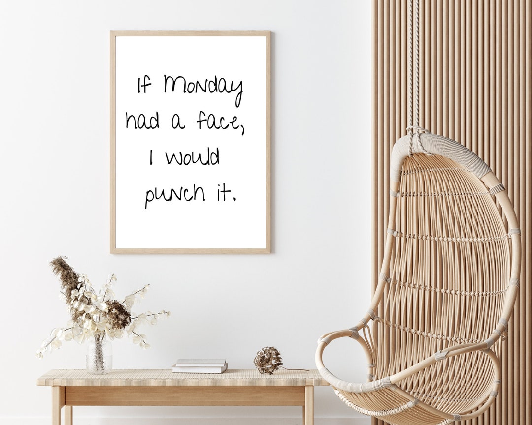 Funny Quote Prints Wall Art, Office Decor, Bold Bedroom Decor, Funny
