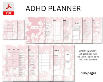ADHS-Produktivitäts-Planer: Tages- & Wochenplaner (PDF)