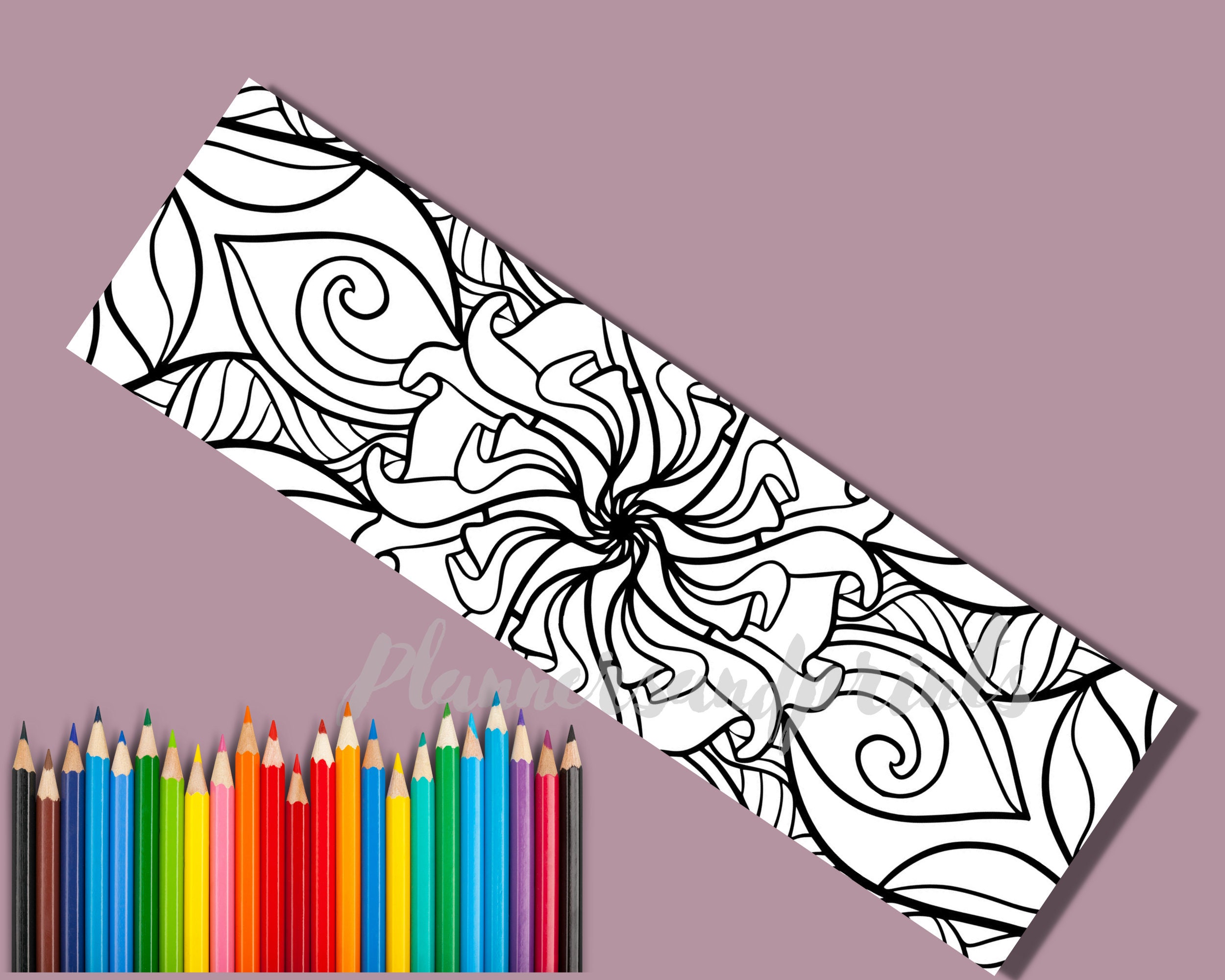 Bookmarks - Adult Coloring book Volume 07 by Prajakta P | Premium Handmade  Paperback Spiral Bound Coloring Book | 50 Pretty Bookmarks To Color, DIY