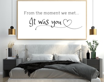 Love Quote Printable Wall Art: Minimalist Bedroom Decor (Digital Download)