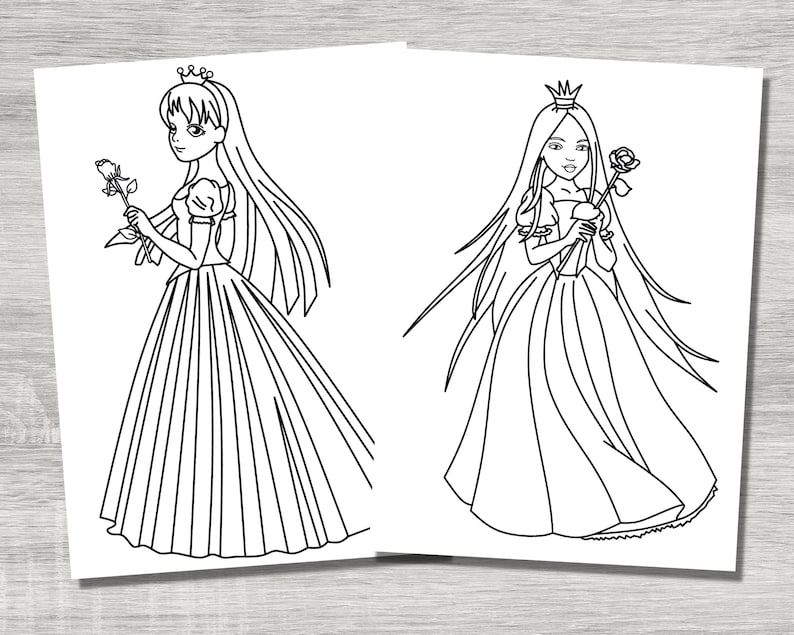 Princess Coloring Pages, 40 Cute Princess Coloring Pages, Printable