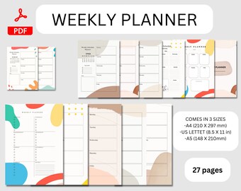 Printable Weekly Planner: ADHD Productivity Planner (PDF Download)