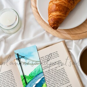 Printable Bookmarks With Watercolor Illustrations, Bookmark Set of 10 ...