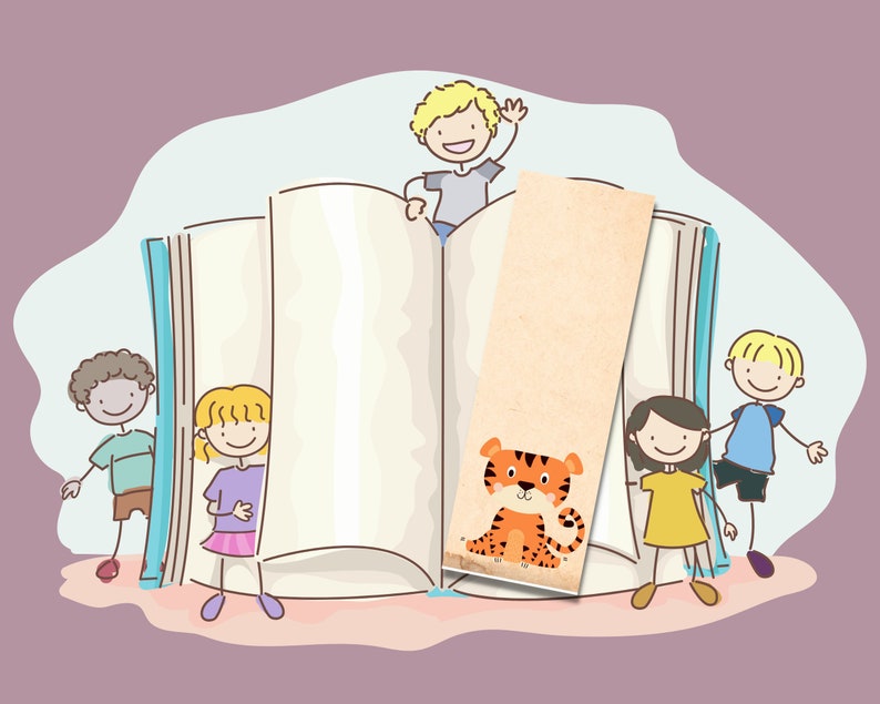 Printable Bookmarks for Kids, Animal Bookmark for Kid, Printable Animal ...