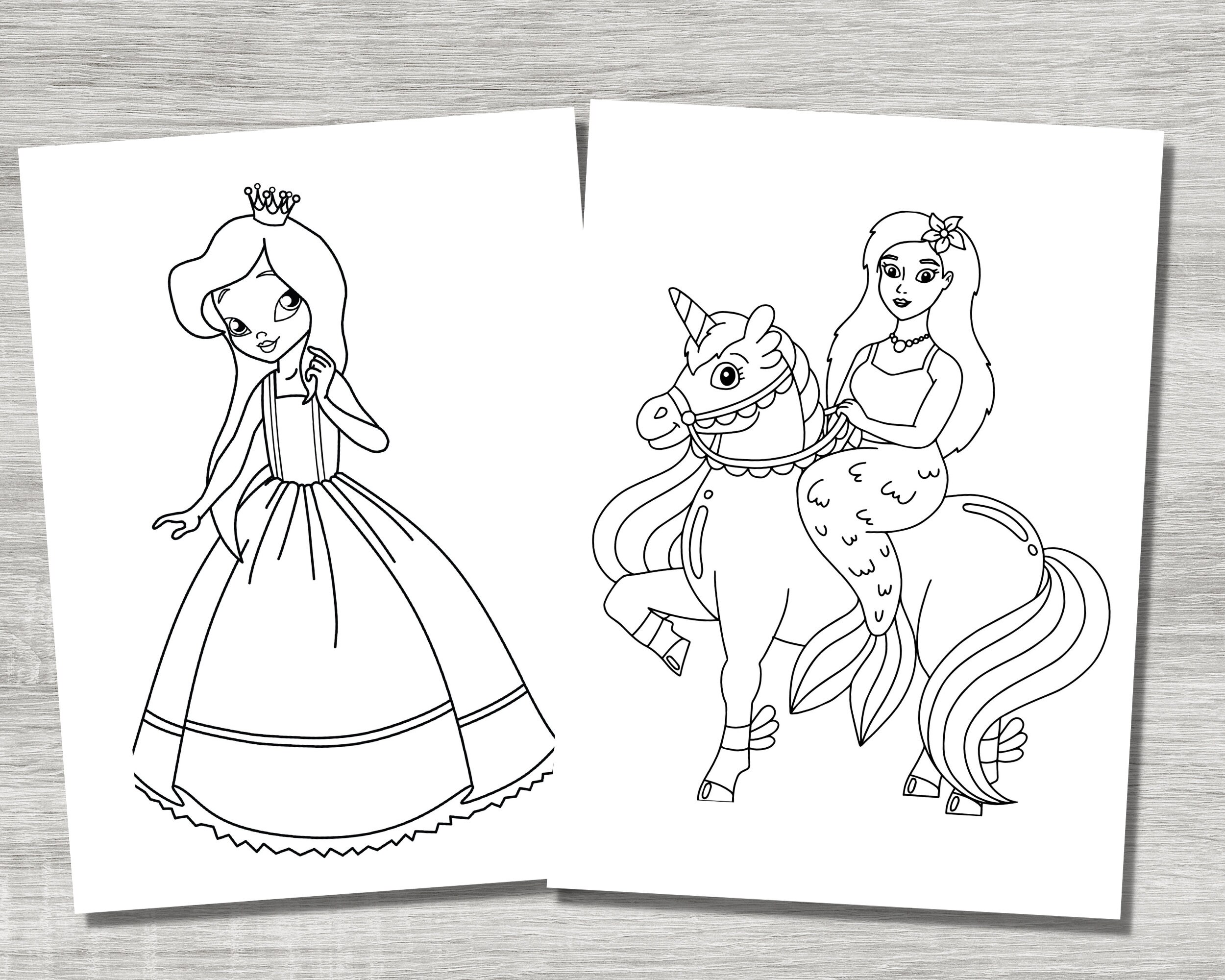Princess Coloring Pages, 40 Cute Princess Coloring Pages, Printable