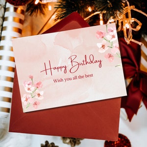 Printable Birthday Card, Birthday Card for Friend, Happy Birthday Card ...