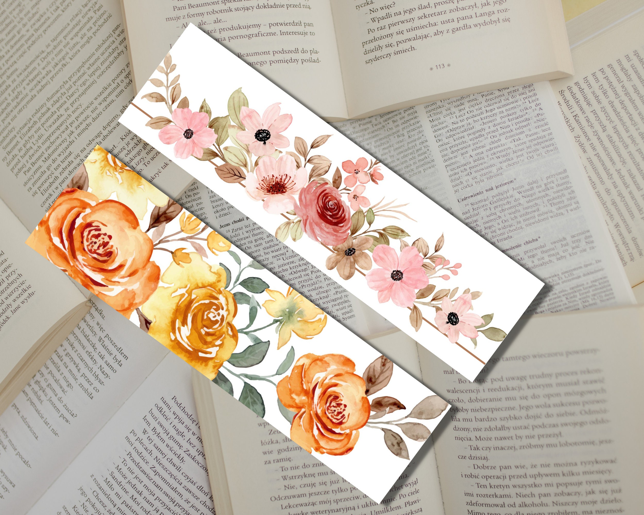 Printable Bookmarks, Bookmark Set of 10, Digital Bookmark, Reader Gift ...