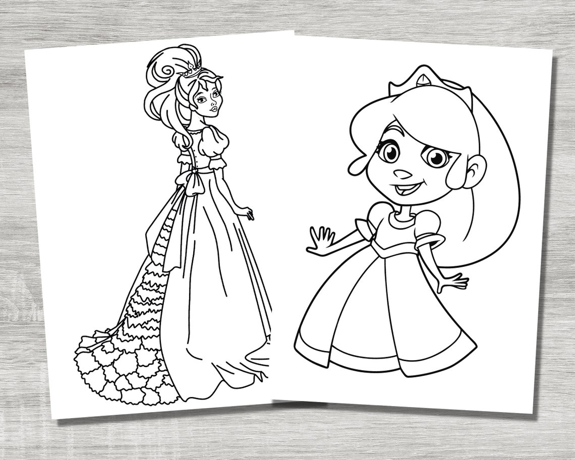 Princess Coloring Pages, 40 Cute Princess Coloring Pages, Printable
