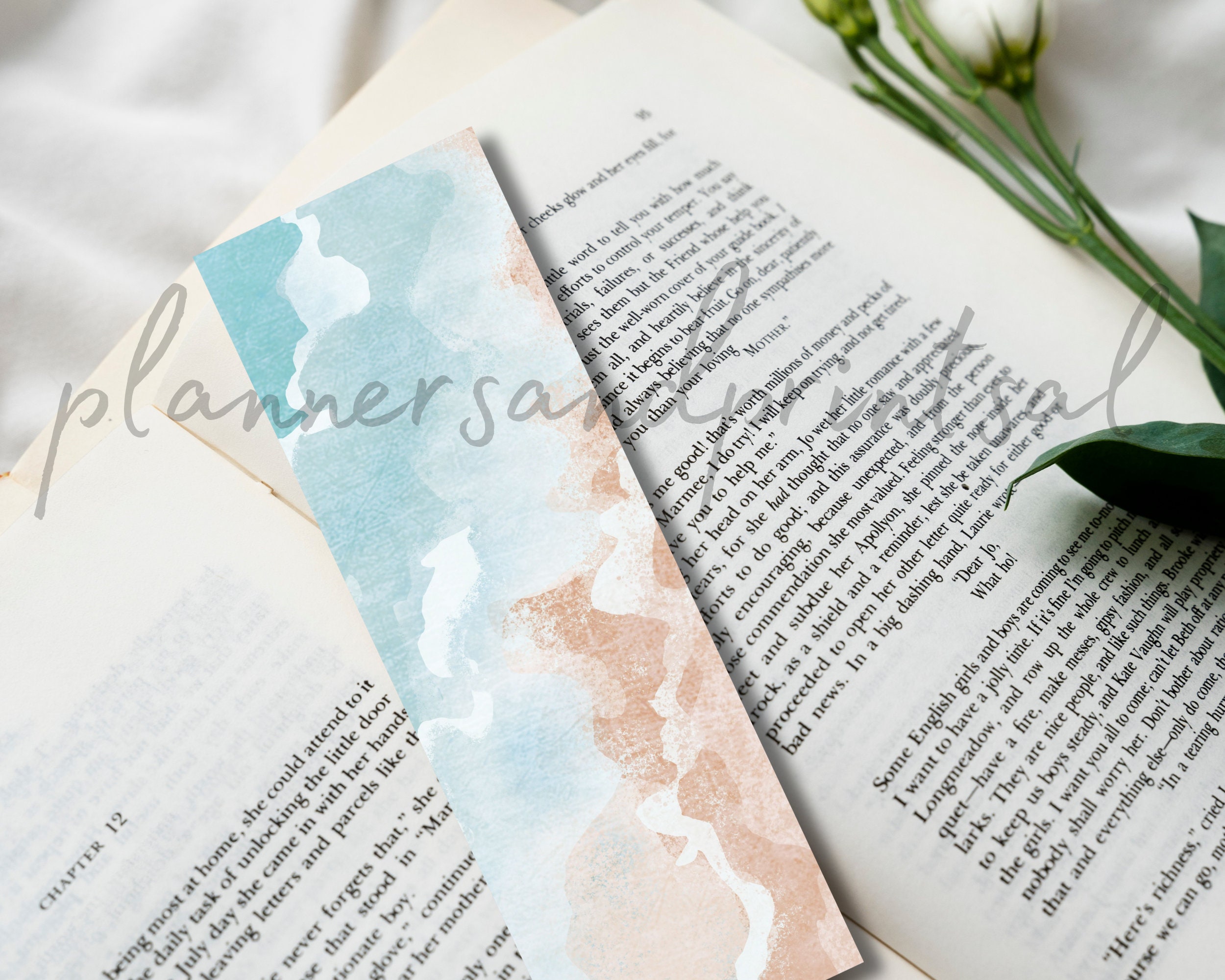 Printable Bookmarks With Watercolor Illustrations, Printable Bookmark ...