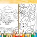 Coloring Poster Printable Coloring Poster Animal Coloring - Etsy