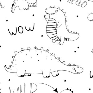 50 Dinosaur Coloring Pages DIGITAL DOWNLOAD  Coloring pages 50 Illustrations Printed High Quality Kids coloring books Gift for kids