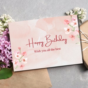 Druckbare Geburtstagskarte, Geburtstagskarte für Freund, Happy Birthday Karte, Digitale Geburtstagskarte, Besondere Geburtstagsparty Karte, Grußkarte