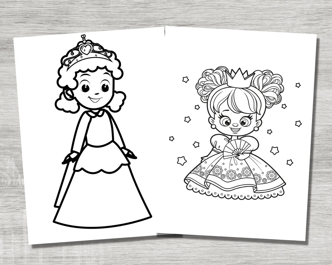 Princess Coloring Pages, 40 Cute Princess Coloring Pages, Printable ...