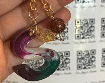 Keychains/ Alphabets-personalized key chains-Resin accessories-Customised resin alphabets key chains-Handbag accessories-Resin art