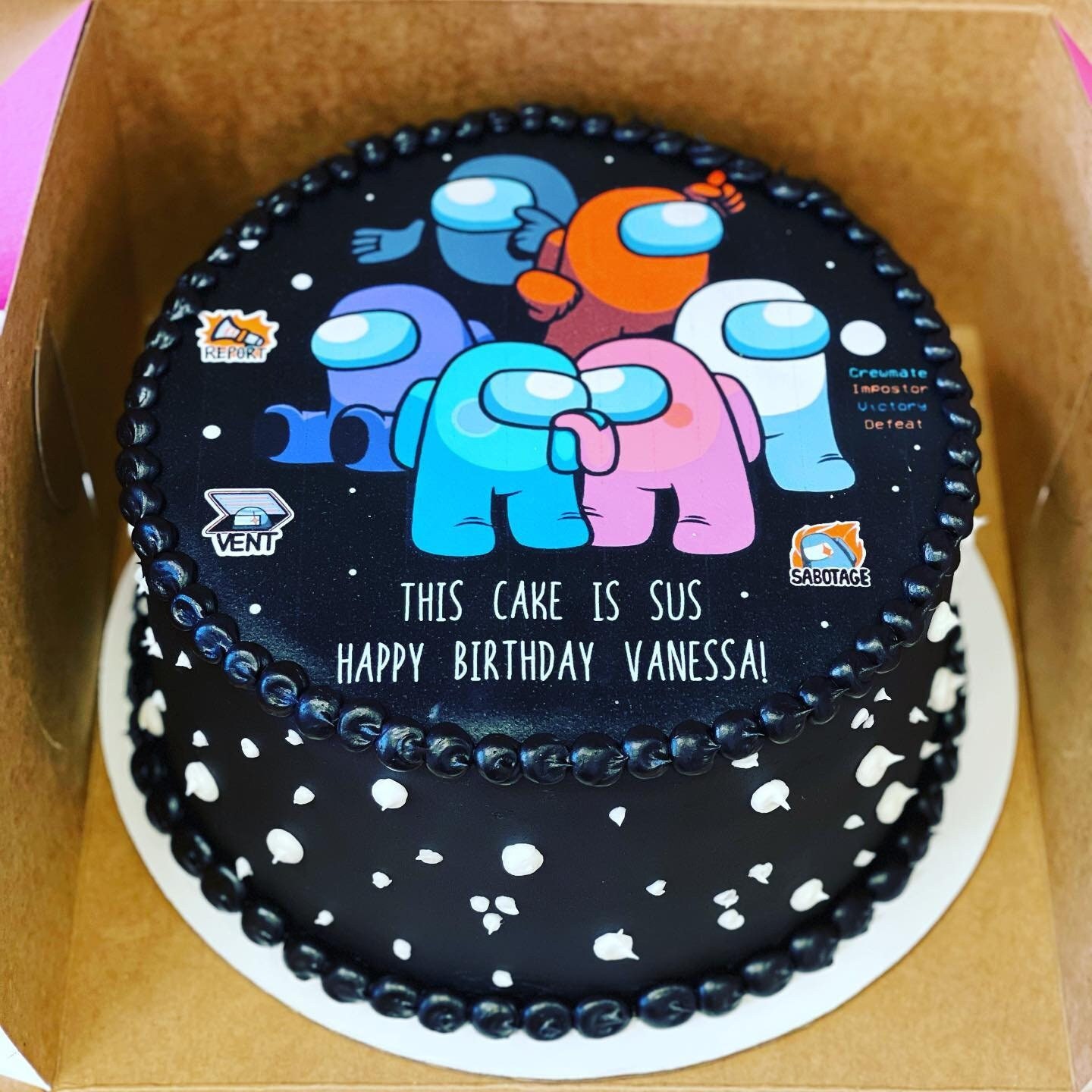 AMONG US INSPIRED ; / A3 SHEET PERSONALISED EDIBLE ICING CAKE TOPPER ￡0.99  thenationalherald.com