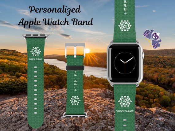 Personalized Apple Watch Band kelly Green Simple Ohm Collection Etsy