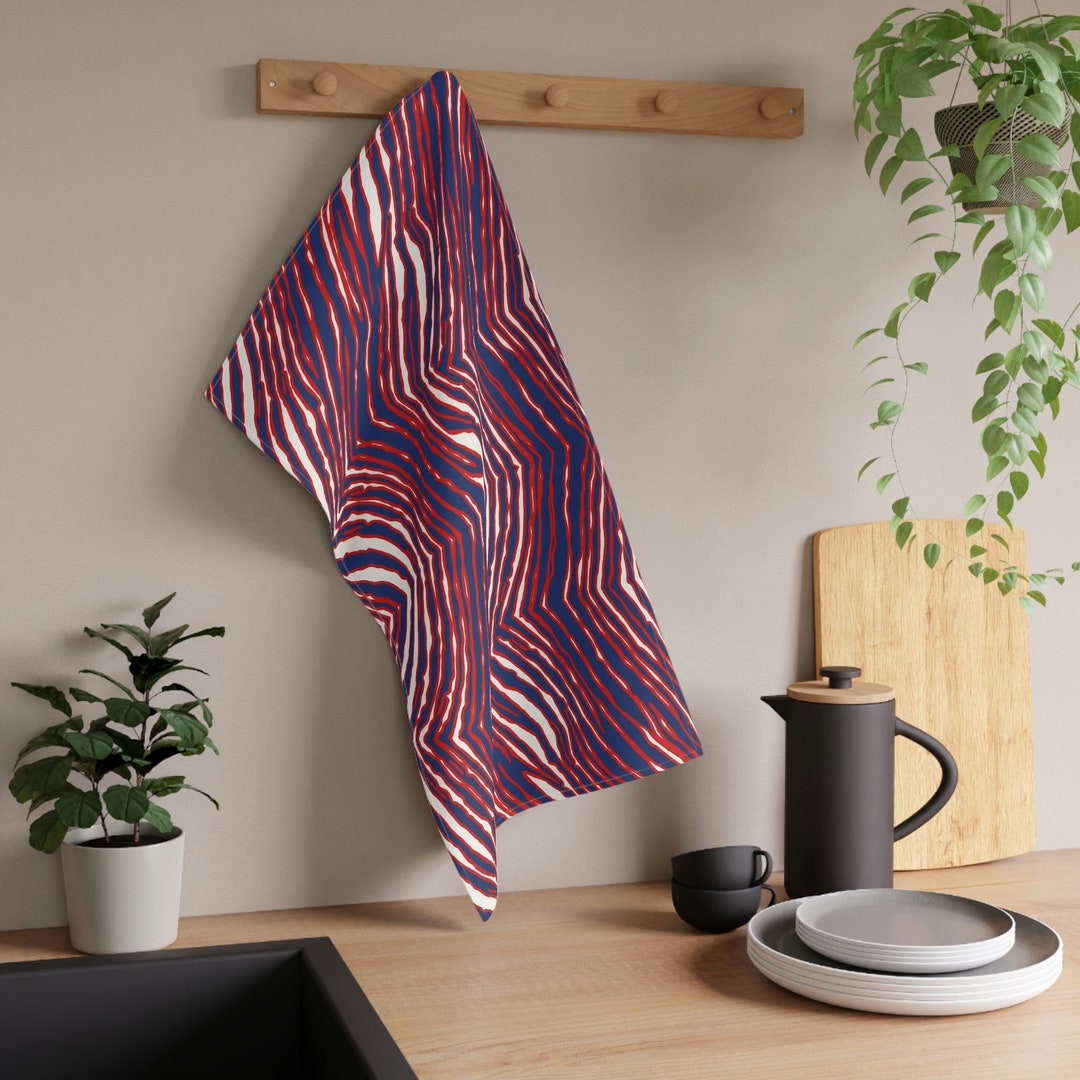 Buffalo Bills Pattern Zubaz Kitchen Towel Etsy