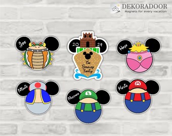 Aimants pour porte Mario Bros Disney Disney Cruise Suite / Mario et Luigi aimant pour porte / aimant Cruise / décor croisière Disney / Mario Brothers Mickey