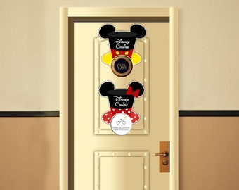 Classic Mickey and Minnie Hat Room Door Ears Disney Cruise Suite Door Magnets/ Sailor mickey and Minnie ears room number magnet