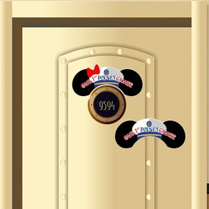 Our First Disney Cruise Sailor Mickey Ears around room number/Disney Cruise Suite Door Magnets/Sailor mickey and Minnie ears room magnet