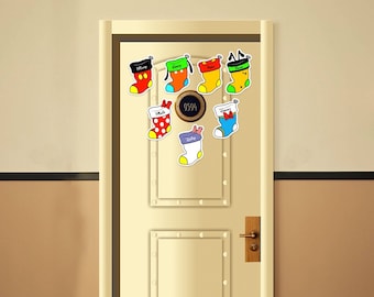 Christmas Stocking Disney Inspired Disney Cruise Suite Door Magnets/ Christmas Stoking Door Magnet/ Disney Cruise Decor/Disney Cruise Magnet