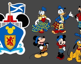 Europa Schottische Disney-Kreuzfahrt inspiriert Türmagnete / Disney Alaska-Türmagnet/Kreuzfahrtmagnet / Disney-Kreuzfahrtdekor / Disney-Kreuzfahrtmagnet