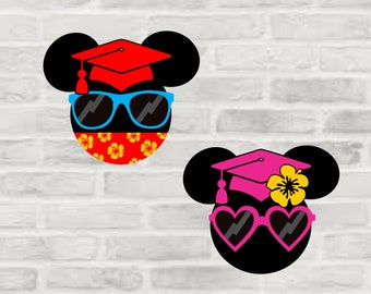 Graduation Disney Inspired Disney Cruise Suite Door Magnets/Graduating Hawaiian Mickey Magnet/ Disney Cruise Magnet/ Hawaiian Disney Cruise