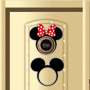 Mickey and Minnie Magnet for Disney Cruise Room Number/ Suite Door Magnets/Disney Door Magnet/Cruise Magnet/Disney Cruise Decor