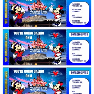Chèque-cadeau Disney Cruise/Cadeau Disney Cruise/Chèque-cadeau Disney Cruise personnalisable/Chèque-cadeau téléchargeable