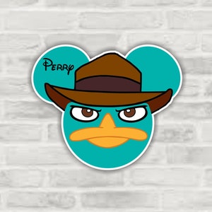 Perry the Platypus Disney Inspired Disney Cruise Suite Door Magnets/Phineas and Ferb Door Magnet/Platypus Cruise Magnet/ Disney Cruise Decor