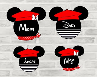 Mediterranean Disney Inspired Disney Cruise Door Magnets/Mediterranean Mickey Magnet/French Mickey/ Italian Mickey/European Disney Cruise