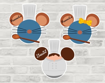 Ratatouille Disney Cruise Suite Door Magnets/ Ratatouille Magnet/ Chef Magnet/ Cruise Magnet/ Disney Cruise Decor