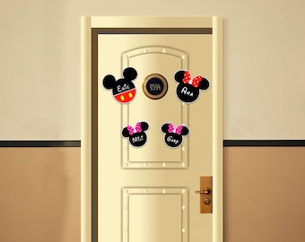 Mickey y Minnie Disney inspiraron Disney Cruise Suite Door Magnets/ Regular Mickey Door Magnet/ Cruise Magnet/ Disney Cruise Magnet/