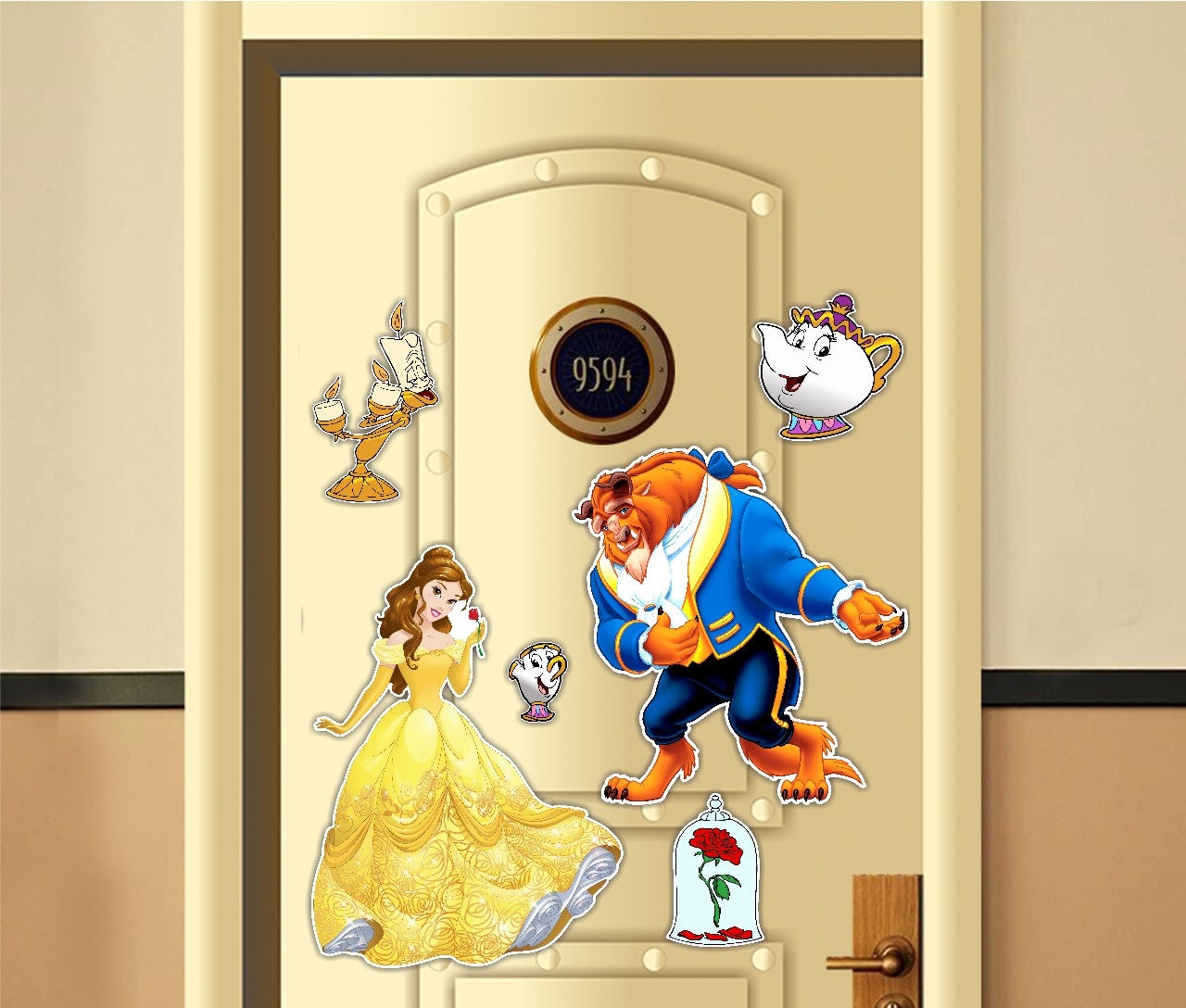 Beauty and the Beast Magnet Disney Inspired Disney Cruise Suite