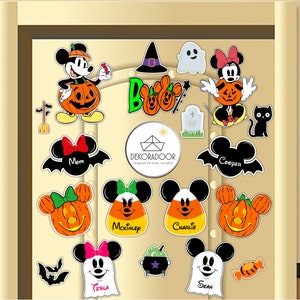 Halloween Disney Inspired Disney Cruise Suite Door Magnets/ Halloween Door Magnet/ Cruise Magnet/ Disney Cruise Decor/ Disney Cruise Magnet