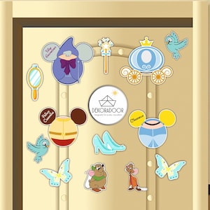 Cinderella Princess Disney Cruise Inspired Suite Door Magnets/Princess Door Magnets/Disney Cruise Magnet/Prince Charming/ Fairy Godmother