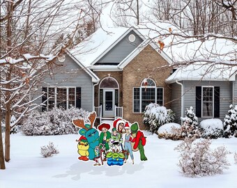 Christmas Toy Story yard Sign/Disney Inspired Toy Story Christmas Yard Sign/Disney Outdoor Toy Story yard Decoration