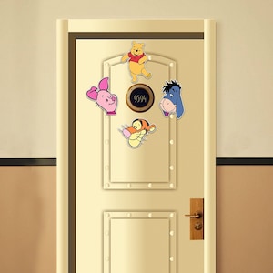 Ímãs de porta da Disney Cruise Suite inspirados na Disney/Ímã de porta do Winnie the Pooh/Ímã de cruzeiro/Ímã de cruzeiro da Disney/Ímã Pooh