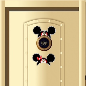 The Mickey Mouse Club Türohren Disney Cruise Türmagnet / Türmagnet klassisch / Mickey and Minnie Cruise Türmagnet / Wish and Dream Türmagnet