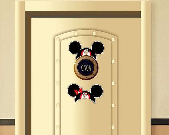 The Mickey Mouse Club Room Door Ears Disney Cruise Suite Door