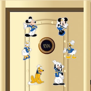 Captain Mickey Clubhouse Friends Disney Inspired Disney Cruise Suite Door Magnets/ Captain Mickey and Friends Door Magnet/ Cruise Magnet/