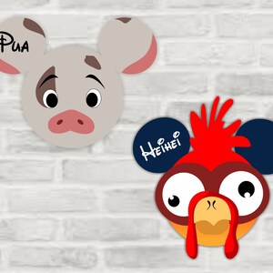 Moana Pua and Hei Hei Disney Inspired Disney Cruise Suite Door Magnets/ Pua and Hei Hei Door Magnet/ Cruise Magnet/ Disney Cruise Decor