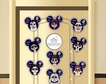 Film Coco Disney inspiré des aimants de porte de la suite croisière de Disney/ aimant de porte Coco/ aimant de croisière/ décor de croisière Disney/