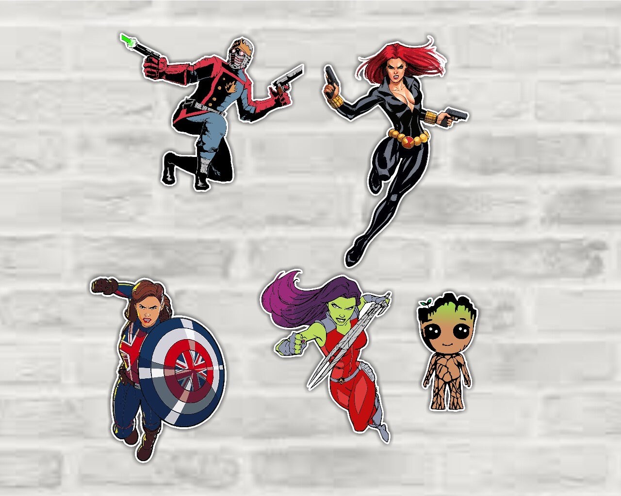 20pc Superhero Fridge Magnets – Cartoon Locker Magnets, USA Shipping
