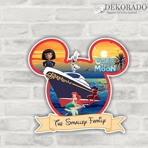 Ariel and Friends Family Magnet/ Disney Cruise Magnet/ Disney Cruise Vacation/ Stateroom Magnet
