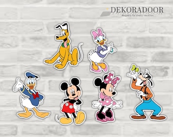 Classic Mickey Clubhouse Friends Disney Inspired Disney Cruise Suite Door Magnets/ Captain Mickey and Friends Door Magnet/ Cruise Magnet/