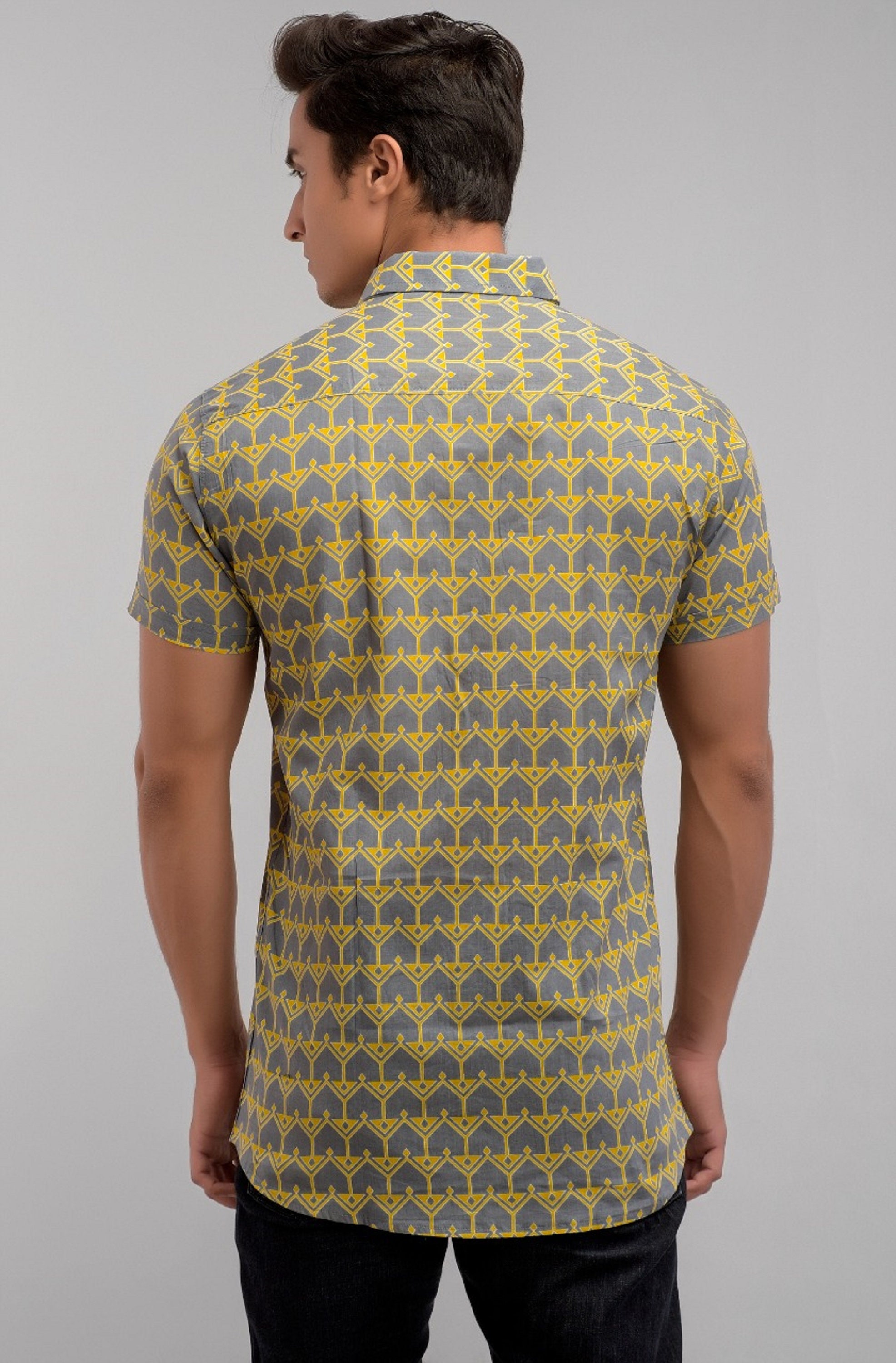 Handblock Print Handmade Mens Cotton Shirt Indian Hand Block Etsy