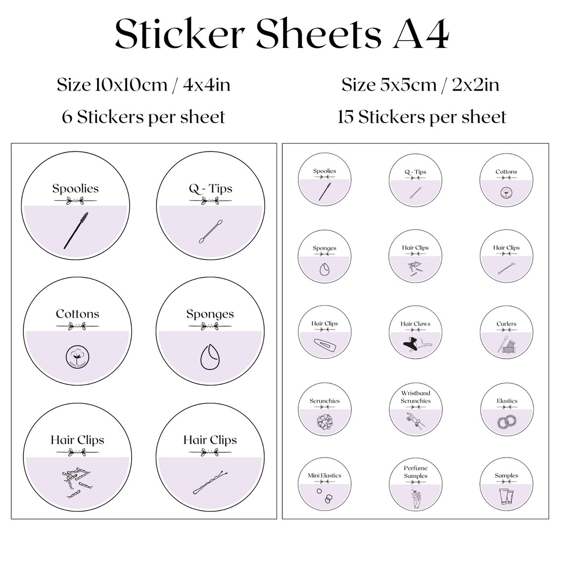 Printable Bathroom Labels Organization Stickers Template Labels for Bathroom Products Minimalist ...