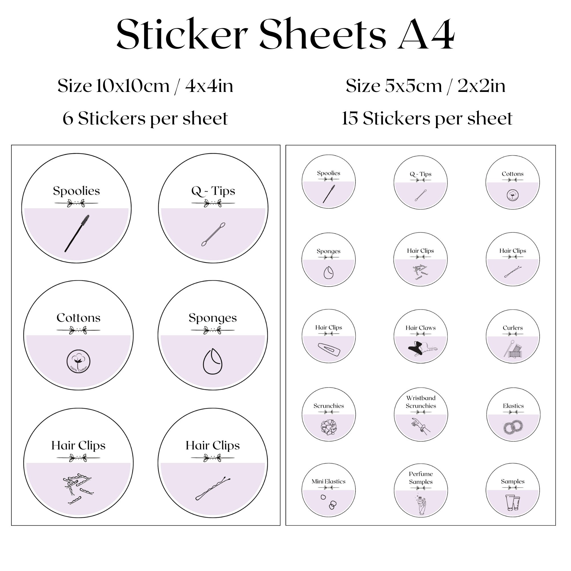 Printable Bathroom Labels Organization Stickers Template Labels for ...