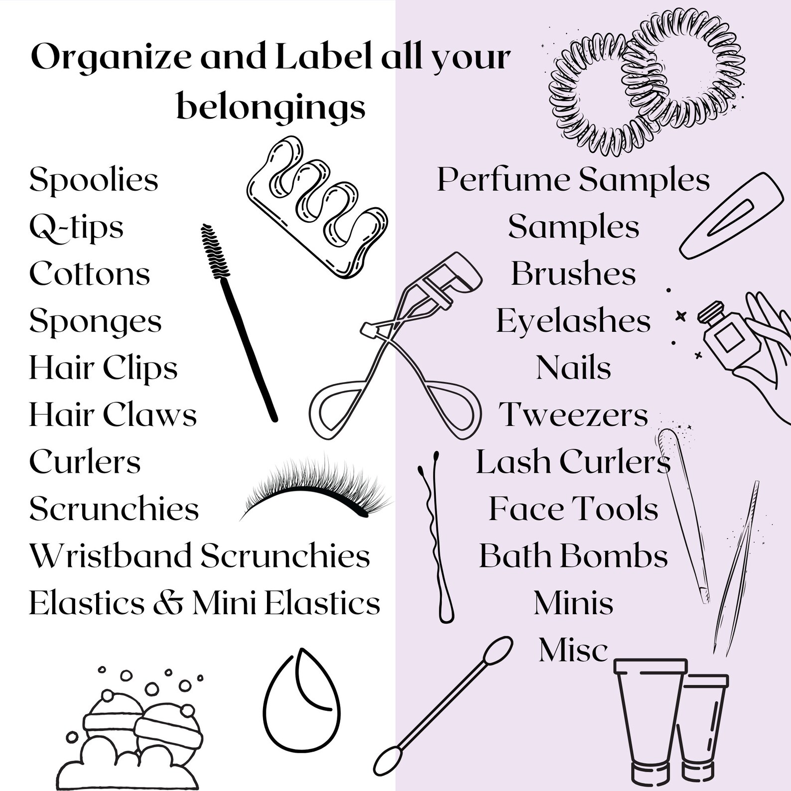 Printable Bathroom Labels Organization Stickers Template Labels for Bathroom Products Minimalist ...